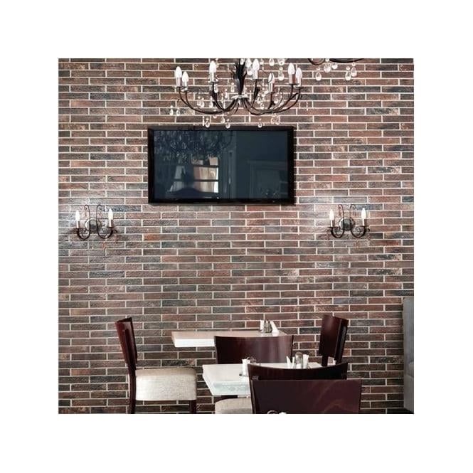 Antico Umber Brick 6cm x 25cm Wall & Floor Tile PER BOX