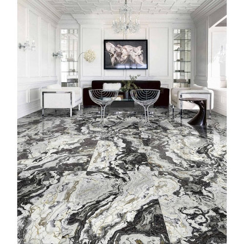 Antique Black Polished Wall & Floor Tile 60cm x 120cm