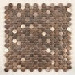 Antique Bronze Circle 30cm x 30cm Mosaic Tile