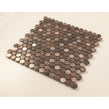Antique Bronze Circle 30cm x 30cm Mosaic Tile