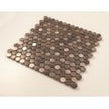 Antique Bronze Circle 30cm x 30cm Mosaic Tile