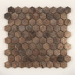 Antique Bronze Hexagon 27.6cm x 28.6cm Mosaic Tile