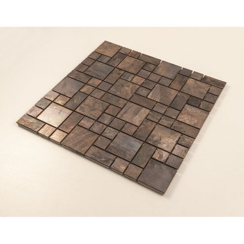 Antique Bronze Random 29.8cm x 29.8cm Mosaic Tile