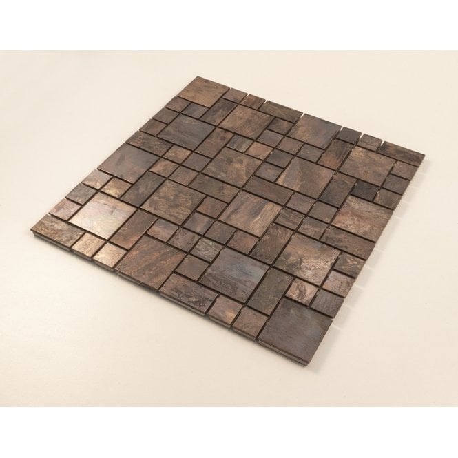 Antique Bronze Random 29.8cm x 29.8cm Mosaic Tile