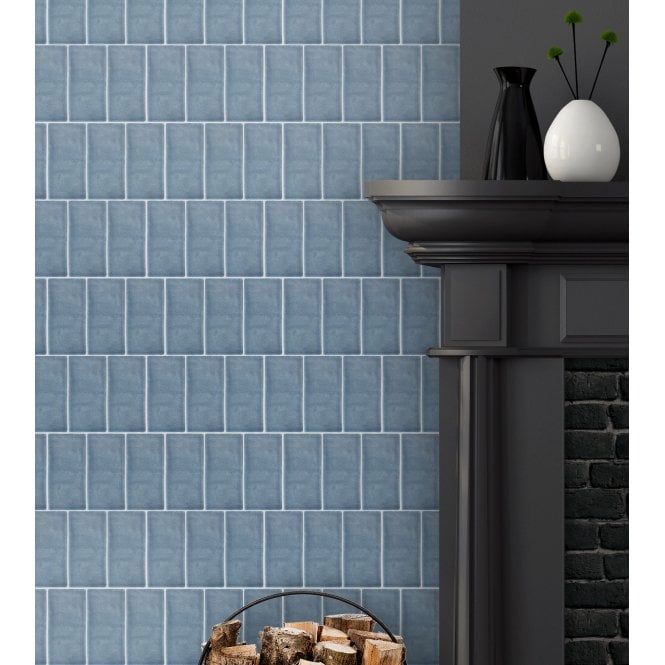 Antique Mediterranean Blue 7.5cm x 15cm Wall Tile