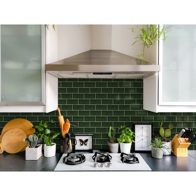 Antique Victorian Green 7.5cm x 15cm Wall Tile