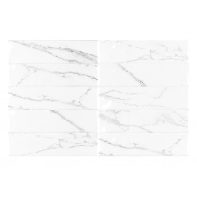 Architect Carrara White 5cm x 20 cm Wall Tile