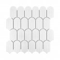 Arcs Daisy White 28.8cm x 29.7cm (4.5cm x 8.6cm) Mosaic Tile