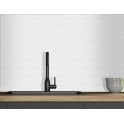 Arcs Daisy White 28.8cm x 29.7cm (4.5cm x 8.6cm) Mosaic Tile