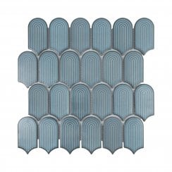 Arcs Palace Green 28.8cm x 29.7cm (4.5cm x 8.6cm) Mosaic Tile