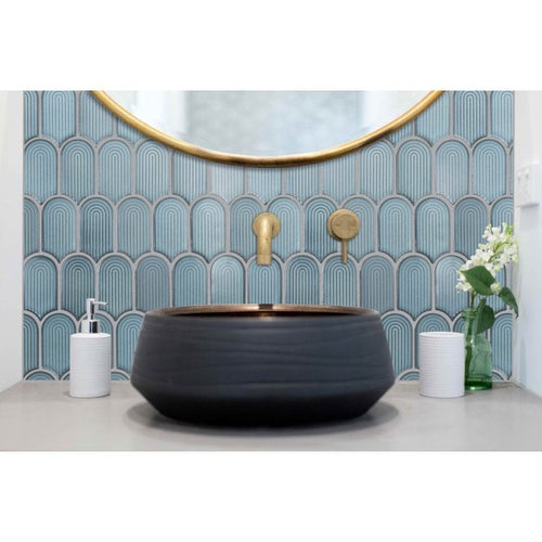 Arcs Palace Green 28.8cm x 29.7cm (4.5cm x 8.6cm) Mosaic Tile
