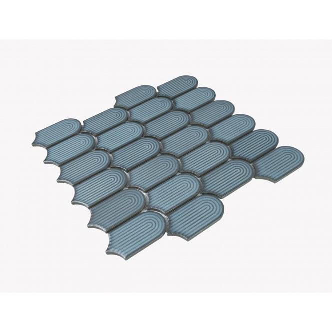 Arcs Palace Green 28.8cm x 29.7cm (4.5cm x 8.6cm) Mosaic Tile