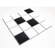 Arctic 73 Black and White High Gloss 30cm x 30cm (7.2cm x 7.2cm) Mosaic Tile