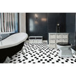 Arctic 73 Black and White High Gloss 30cm x 30cm (7.2cm x 7.2cm) Mosaic Tile