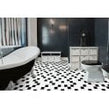 Arctic 73 Black and White High Gloss 30cm x 30cm (7.2cm x 7.2cm) Mosaic Tile