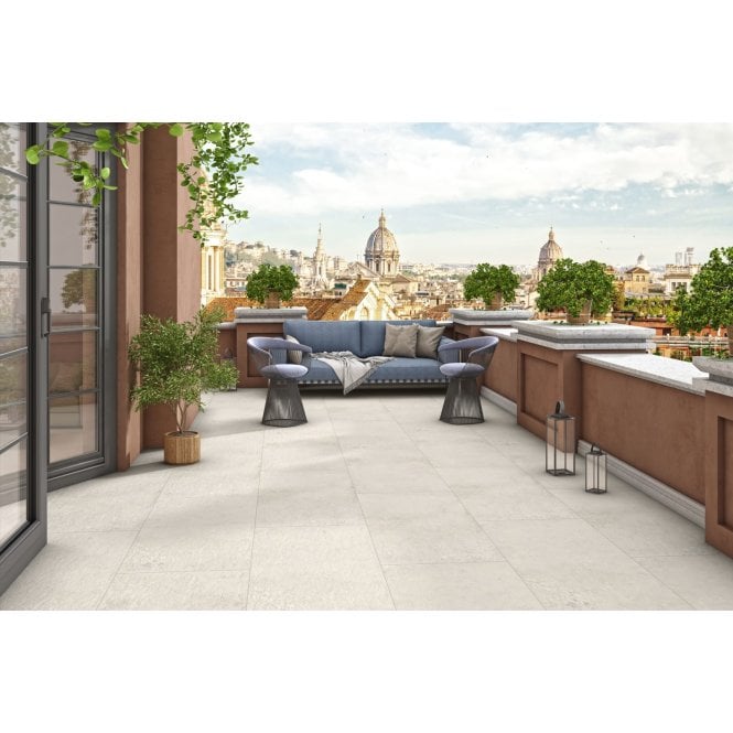 Arezzo Light Grey 60cm x 90cm 2cm Slab Outdoor Tile