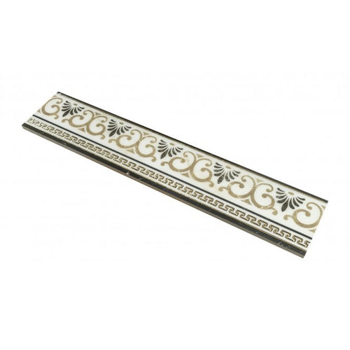 Arianna Gold Border 12cm x 60cm Wall & Floor Tile