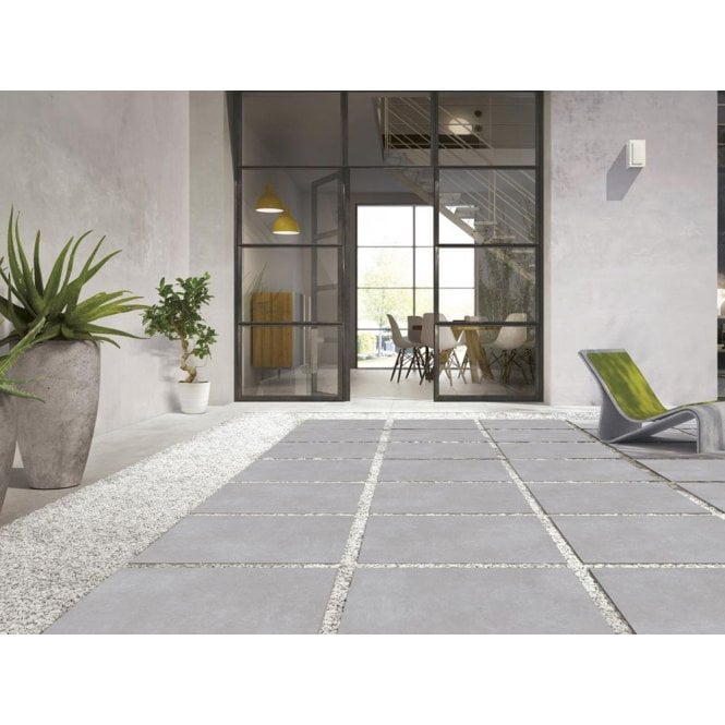 Ark Silver 60cm x 120cm x 2cm Outdoor Floor Tile