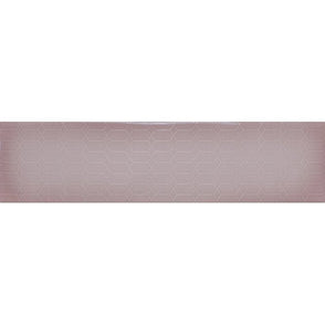 Arnold Pink Decor Gloss 10cm x 40cm Wall Tile