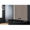 Arnold Taupe Decor Gloss 10cm x 40cm Wall Tile