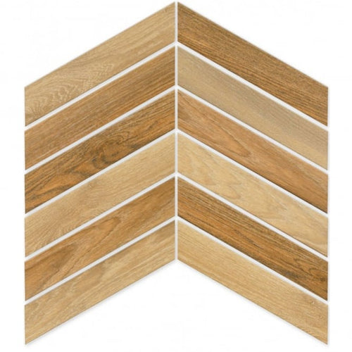 Arrow Cedar 8cm x 40cm Wall & Floor Tile