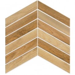 Arrow Cedar 8cm x 40cm Wall & Floor Tile
