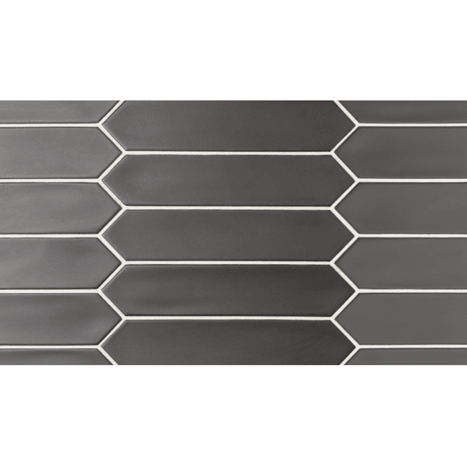 Equipe Arrow Lanse Black 5cm x 25cm Wall Tile