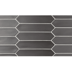 Equipe Arrow Lanse Black 5cm x 25cm Wall Tile