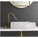 Equipe Arrow Lanse Black 5cm x 25cm Wall Tile