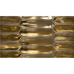 Equipe Arrow Lanse Gold 5cm x 25cm Wall Tile