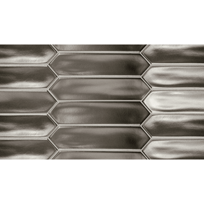 Equipe Arrow Lanse Silver 5cm x 25cm Wall Tile