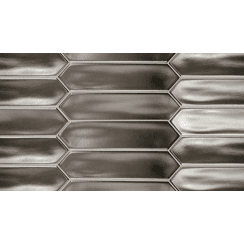 Equipe Arrow Lanse Silver 5cm x 25cm Wall Tile