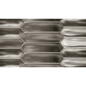 Equipe Arrow Lanse Silver 5cm x 25cm Wall Tile
