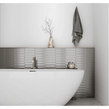 Equipe Arrow Lanse Silver 5cm x 25cm Wall Tile