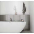 Equipe Arrow Lanse Silver 5cm x 25cm Wall Tile