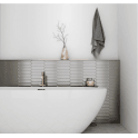 Equipe Arrow Lanse Silver 5cm x 25cm Wall Tile