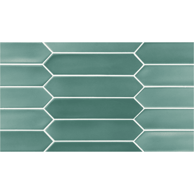 Equipe Arrow Lanse Viridian 5cm x 25cm Wall Tile