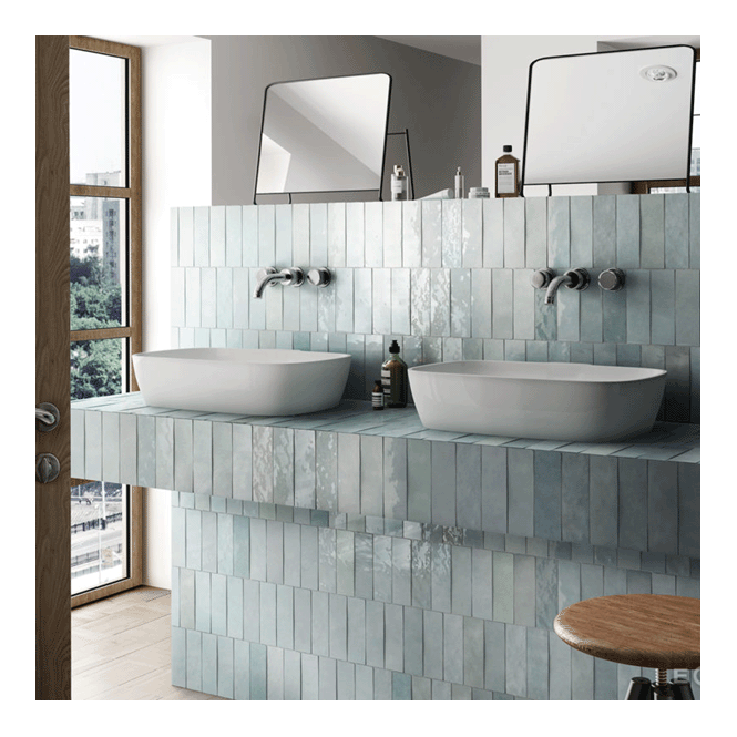 Equipe Artesano Aqua 6.5cm x 20cm Wall Tile