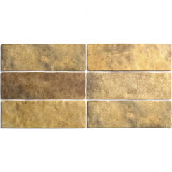 Equipe Artesano Gold 6.5cm x 20cm Wall Tile