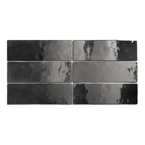 Equipe Artesano Graphite 6.5cm x 20cm Wall Tile