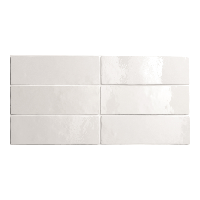 Equipe Artesano White 6.5cm x 20cm Wall Tile