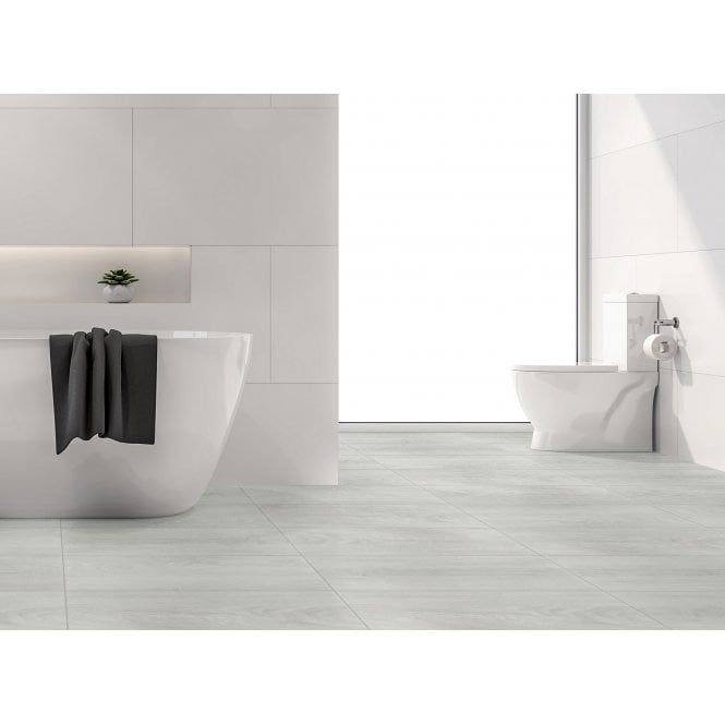 Articwood Ice Grey Wood 20cm x 60cm Wall & Floor Tile