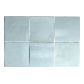 Equipe Artisan Aqua 13.2cm x 13.2cm Wall Tile