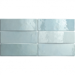 Equipe Artisan Aqua 6.5cm x 20cm Wall Tile