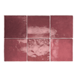 Equipe Artisan Burgundy 13.2cm x 13.2cm Wall Tile