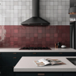 Equipe Artisan Burgundy 13.2cm x 13.2cm Wall Tile