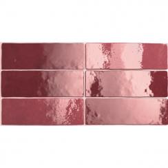 Equipe Artisan Burgundy 6.5cm x 20cm Wall Tile