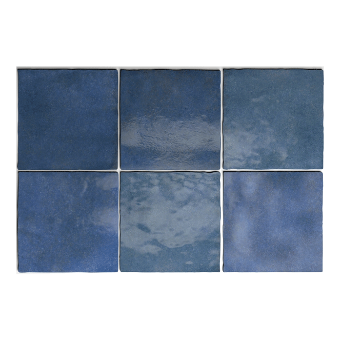 Equipe Artisan Colonial Blue 13.2cm x 13.2cm Wall Tile
