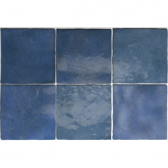 Equipe Artisan Colonial Blue 13.2cm x 13.2cm Wall Tile
