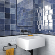 Equipe Artisan Colonial Blue 13.2cm x 13.2cm Wall Tile